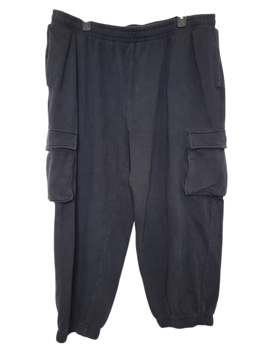 Aeropostale Size XXL Black Elastic Waistband Cargo Jogger Sweatpants